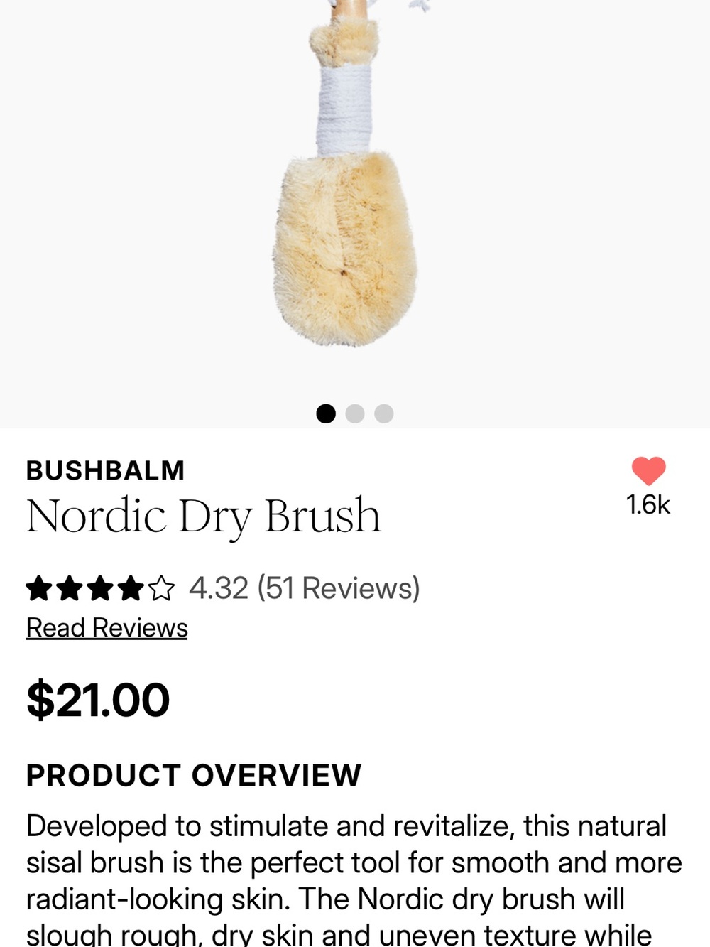 Nordic Dry Brush in Natural Cream